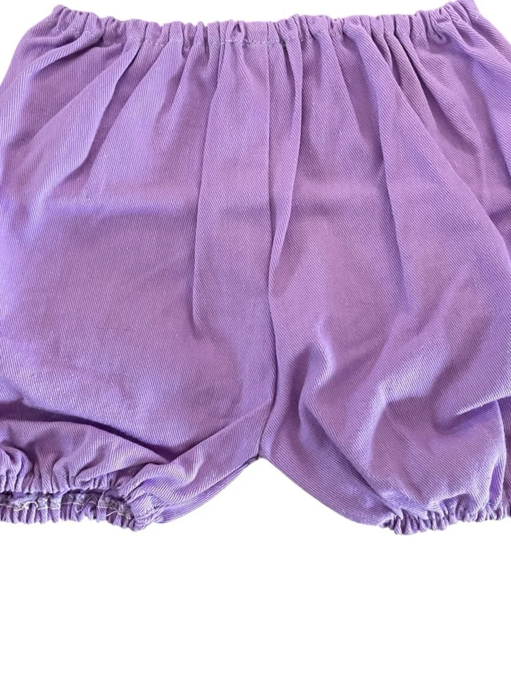 NWOT Purple Jumper White Blouse Matching Bloomers Set Infant Size 0-3